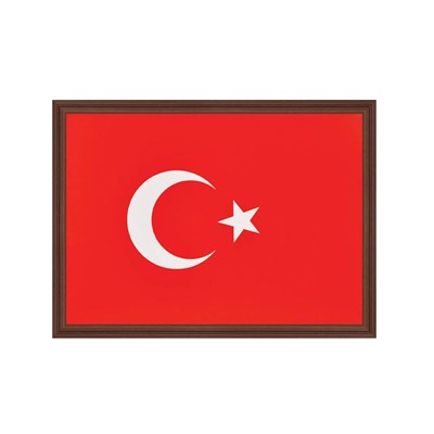 mdf çerçeveler türk bayrağı (20x30), mdf çerçeveler türk bayrağı