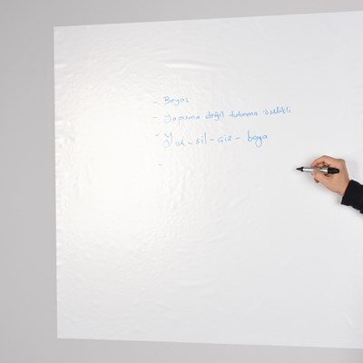 Elektrostatik Kağıt Tahta Sade Beyaz 2'li (90x120)