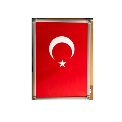 Metal Çerçeveler Türk Bayrağı (30x45)