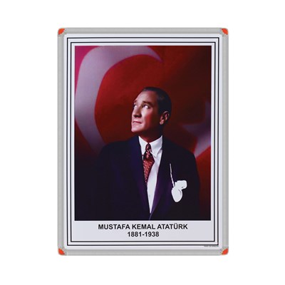 Metal Çerçeveler Atatürk Portresi (35x50)