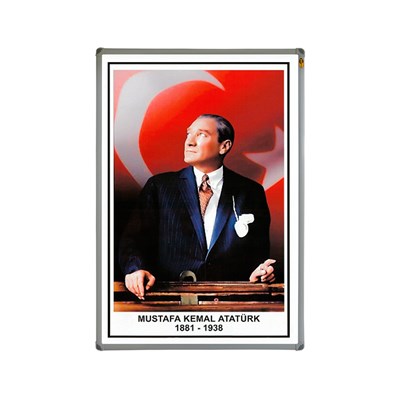 Metal Çerçeveler Atatürk Portresi (50x70)