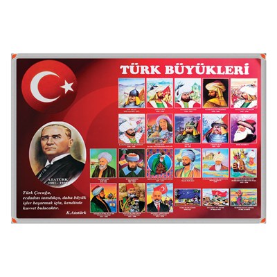 Metal Çerçeveler Türk Büyükleri (70x100)