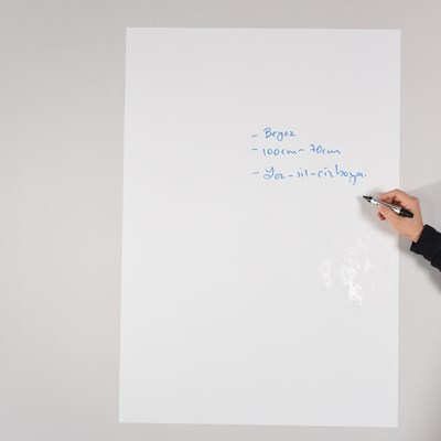 Elektrostatik Kağıt Tahta Sade Beyaz 2'li (150x100)