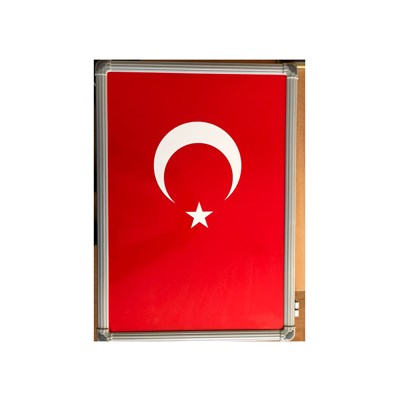 Metal Çerçeveler Türk Bayrağı (20x30)